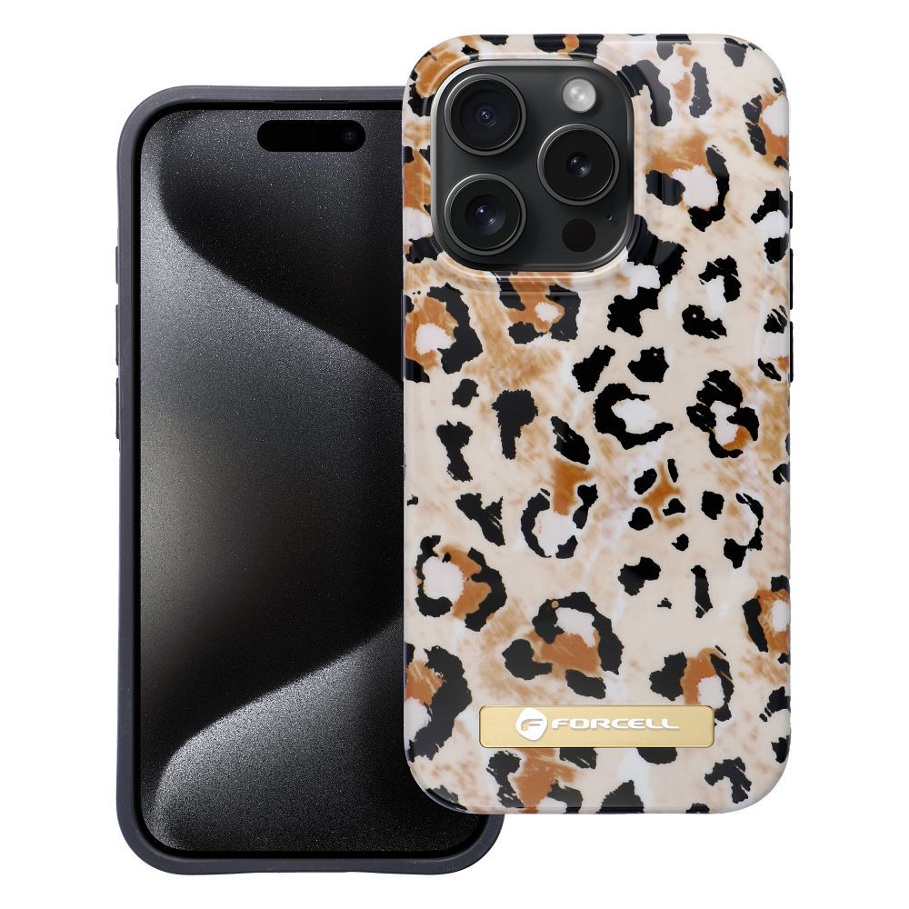 Pokrowiec Forcell F-Protect Mirage MagSafe wzr wild panther Apple iPhone 15 Pro