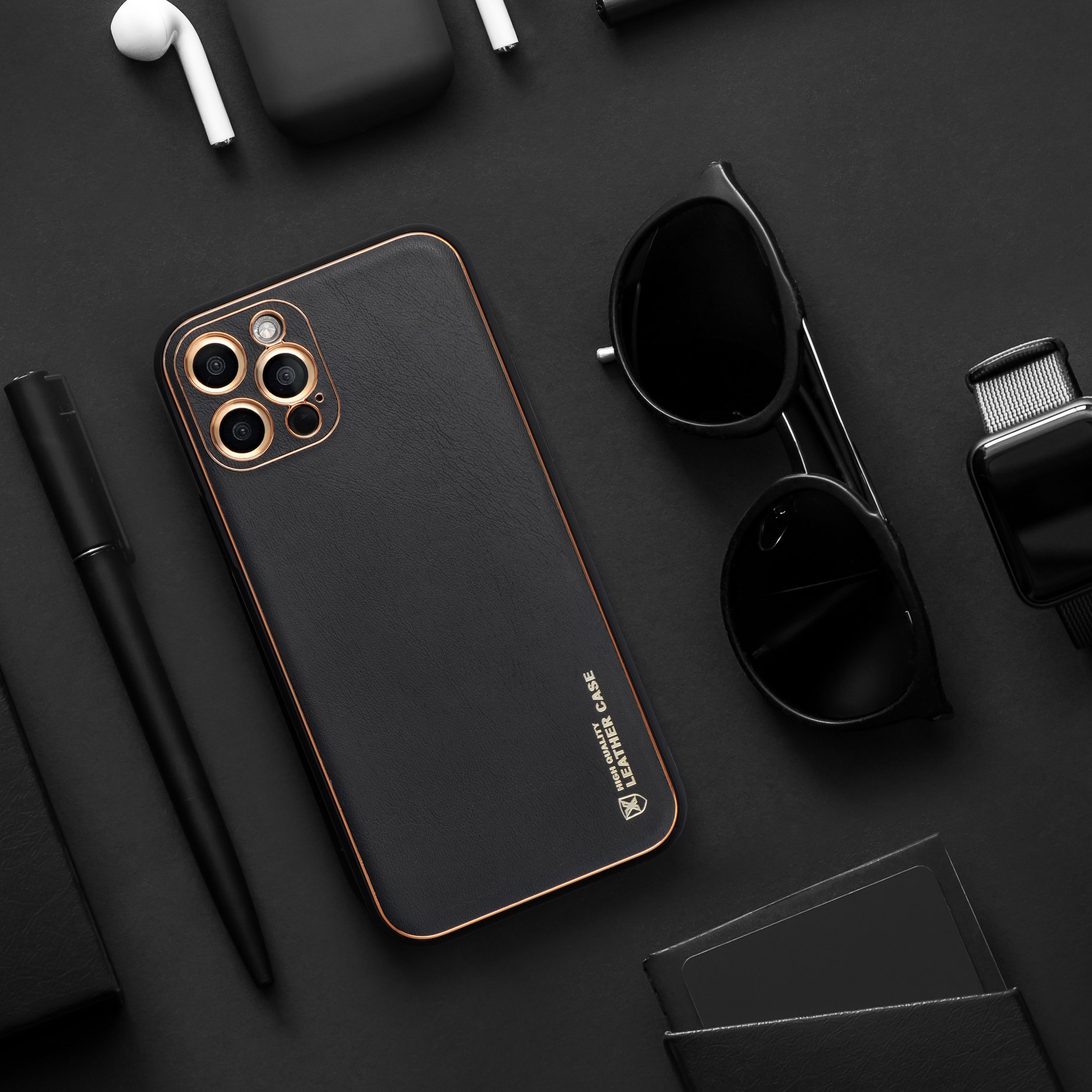 Pokrowiec Forcell Leather Case czarny Xiaomi Redmi Note 11 / 4