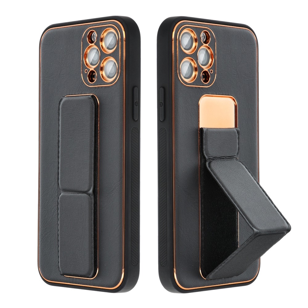 Pokrowiec Forcell Leather Case Kickstand czarny Samsung A52 4G