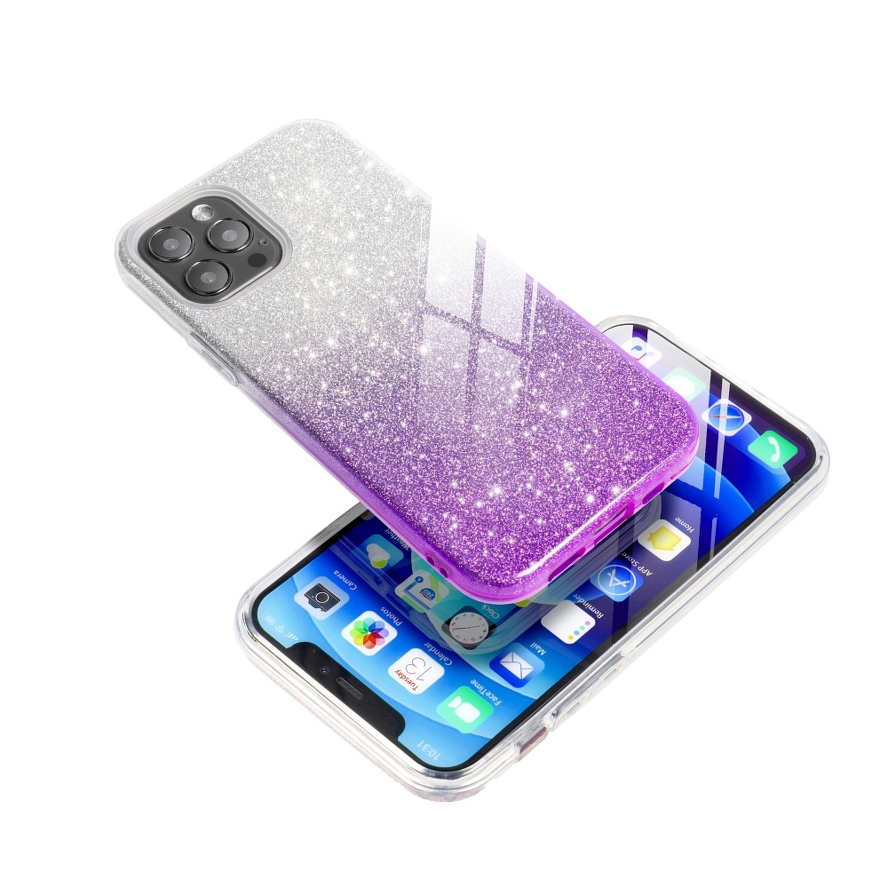 Pokrowiec Forcell Shining Ombre fioletowy Samsung Galaxy A13