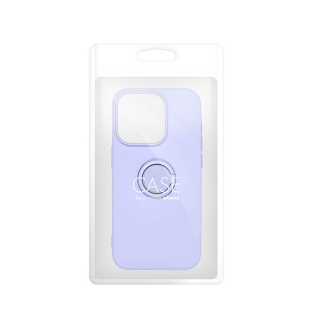 Pokrowiec Forcell Silicone Ring fioletowy Apple iPhone 15 Pro / 8