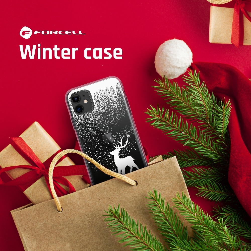 Pokrowiec Forcell Winter 20-21 wzr renifer Apple iPhone 8 / 2