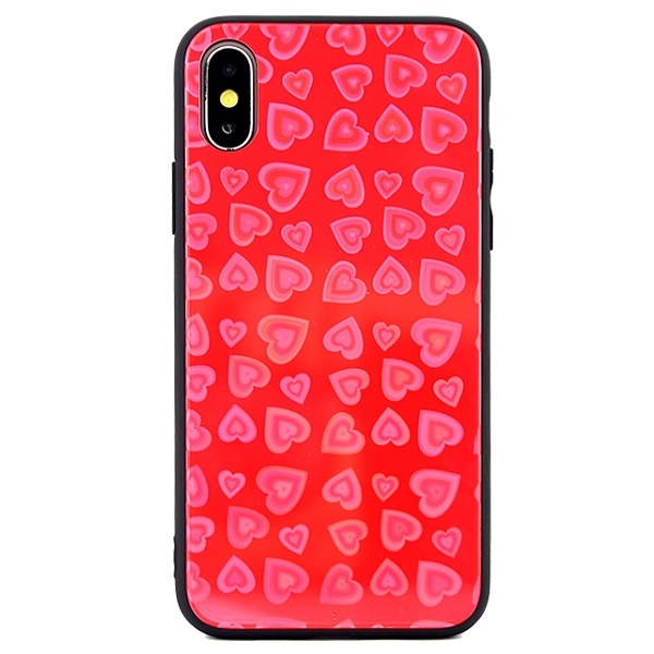 Pokrowiec Hearts Glass wzr 1 Apple iPhone XS