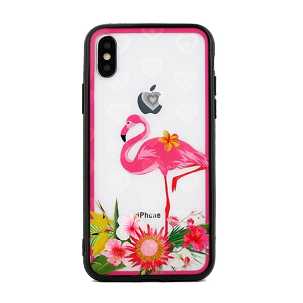 Pokrowiec Hearts wzr flaming Apple iPhone XS