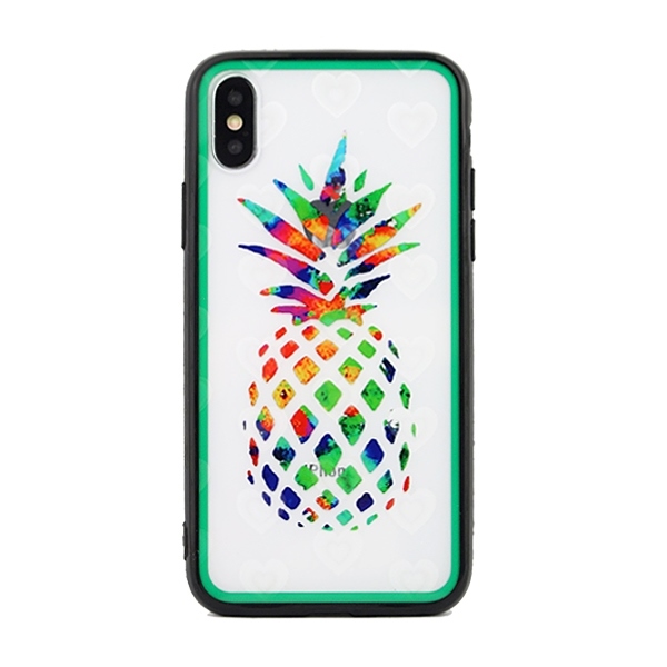 Pokrowiec Hearts wzr ananas Apple iPhone X