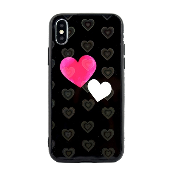 Pokrowiec Hearts wzr serca Apple iPhone XS