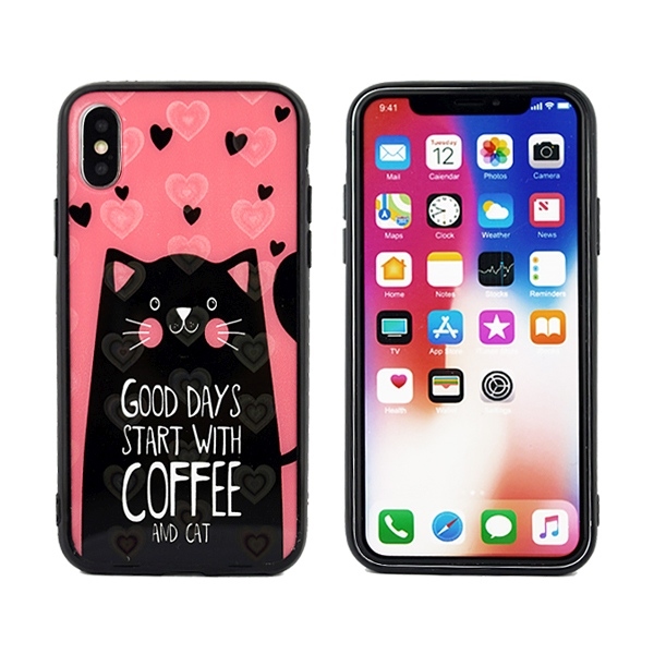 Pokrowiec Hearts wzr kot Apple iPhone XS Max / 2