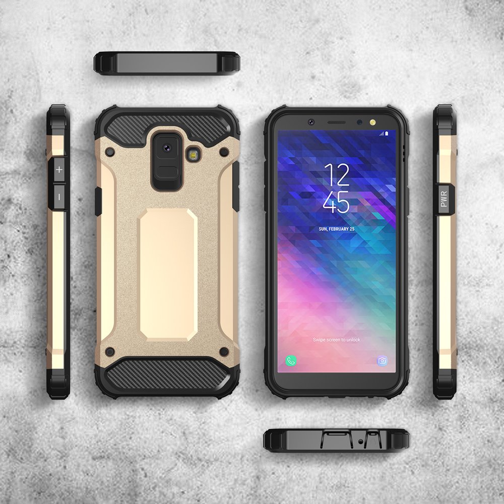 Pokrowiec Hybrid Armor pancerny czarny Samsung Galaxy A6 (2018) / 6