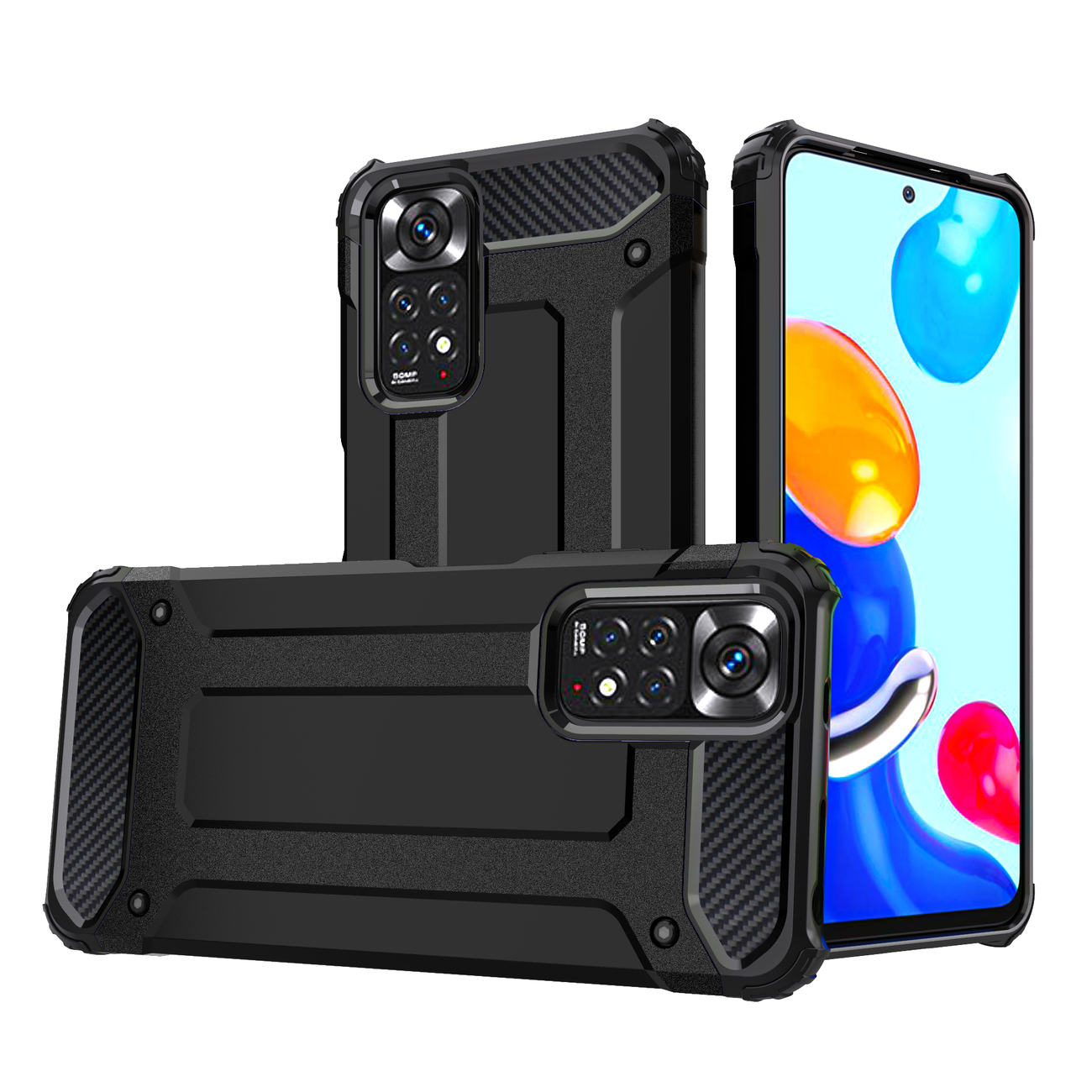 Pokrowiec Hybrid Armor pancerny czarny Xiaomi Redmi Note 11S