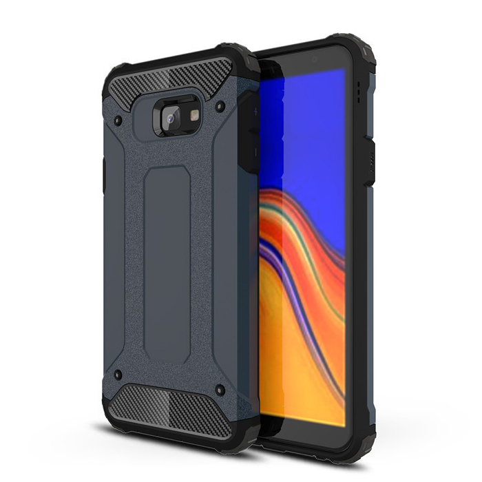 Pokrowiec Hybrid Armor pancerny niebieski Samsung Galaxy J4 Plus (2018)