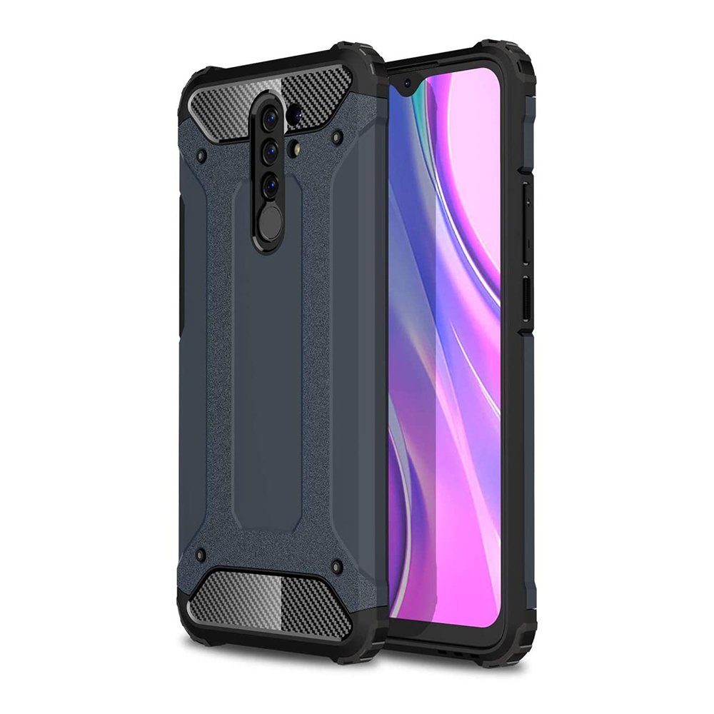 Pokrowiec Hybrid Armor pancerny niebieski Xiaomi Redmi 9