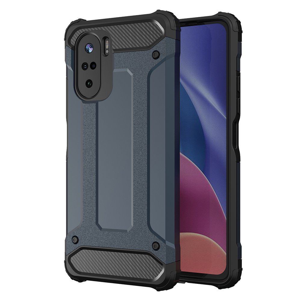 Pokrowiec Hybrid Armor pancerny niebieski Xiaomi Redmi K40 Pro