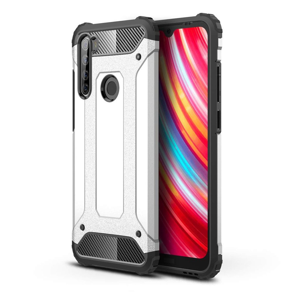 Pokrowiec Hybrid Armor pancerny srebrny Xiaomi Redmi Note 8T