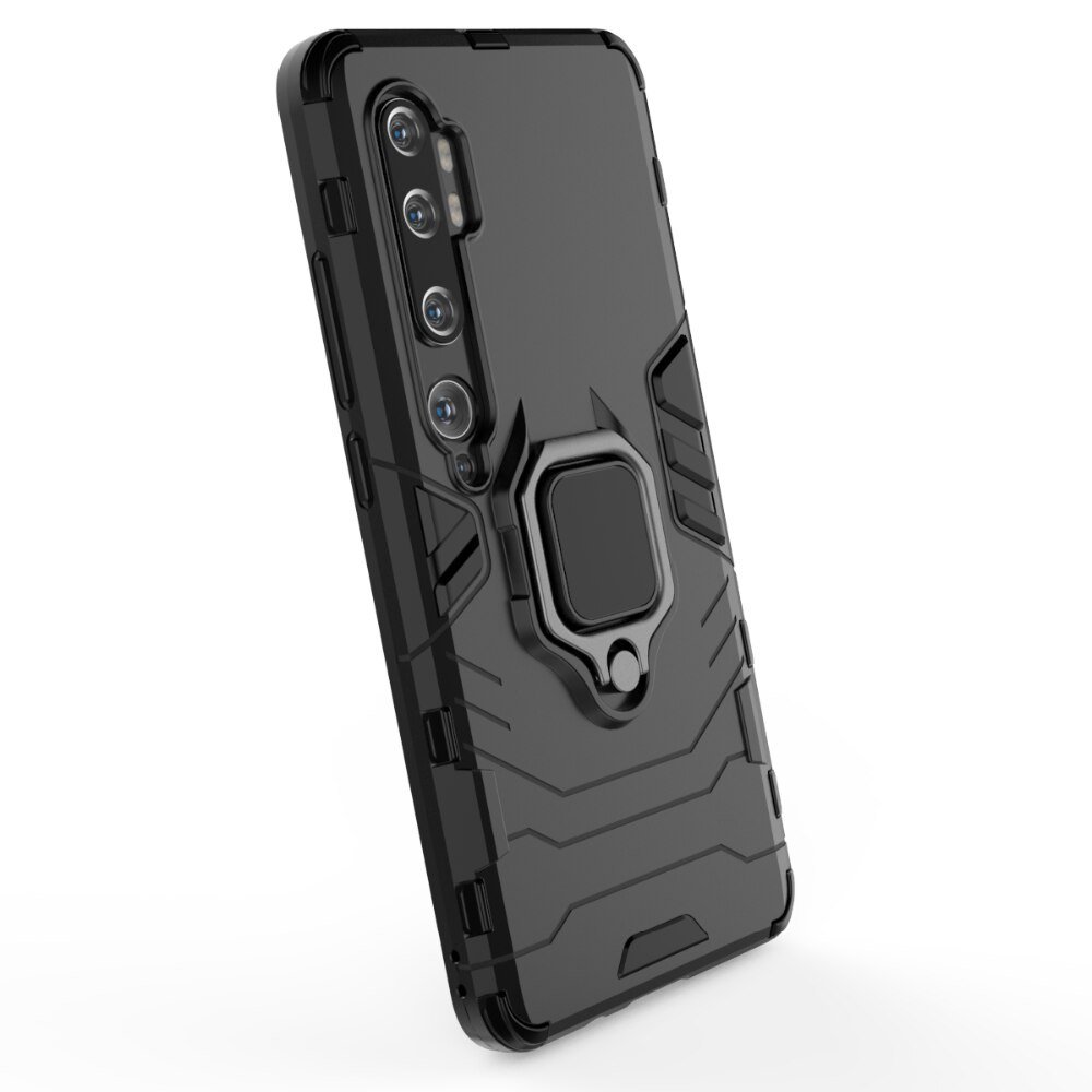 Pokrowiec hybrydowy Ring Armor pancerny czarny Xiaomi Mi Note 10 Pro / 4