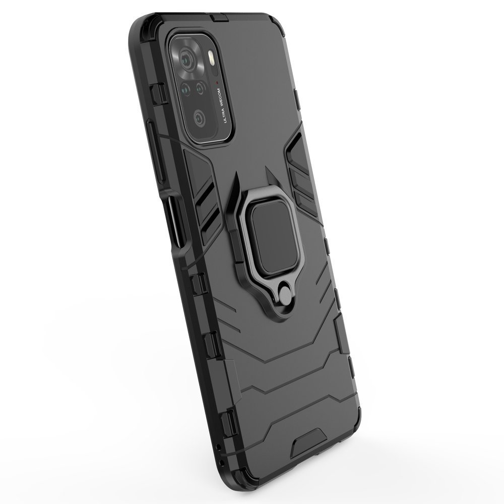 Pokrowiec hybrydowy Ring Armor pancerny czarny Xiaomi Redmi Note 10S / 7