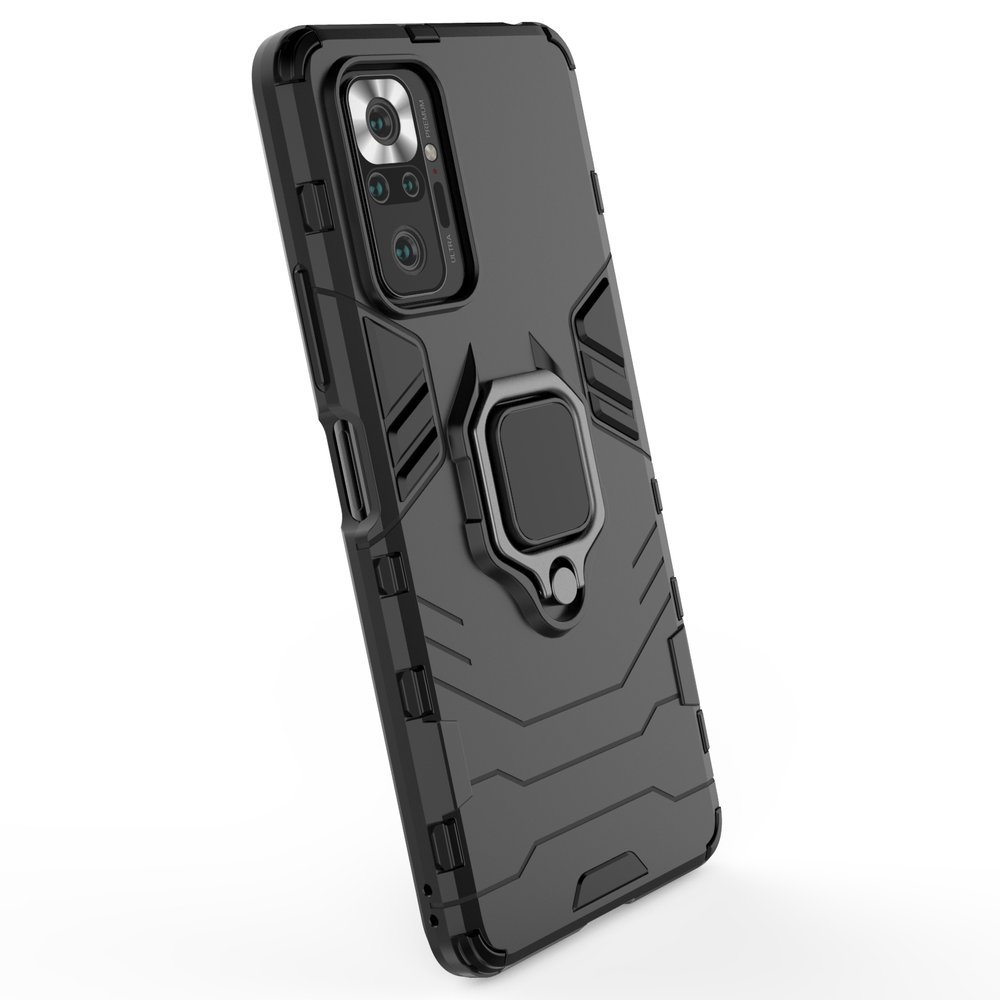 Pokrowiec hybrydowy Ring Armor pancerny niebieski Xiaomi Redmi Note 10 Pro / 8