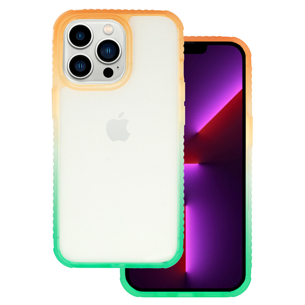 Pokrowiec IDEAR Case W15 pomaraczowo-mitowy Apple iPhone 13 Pro Max / 2