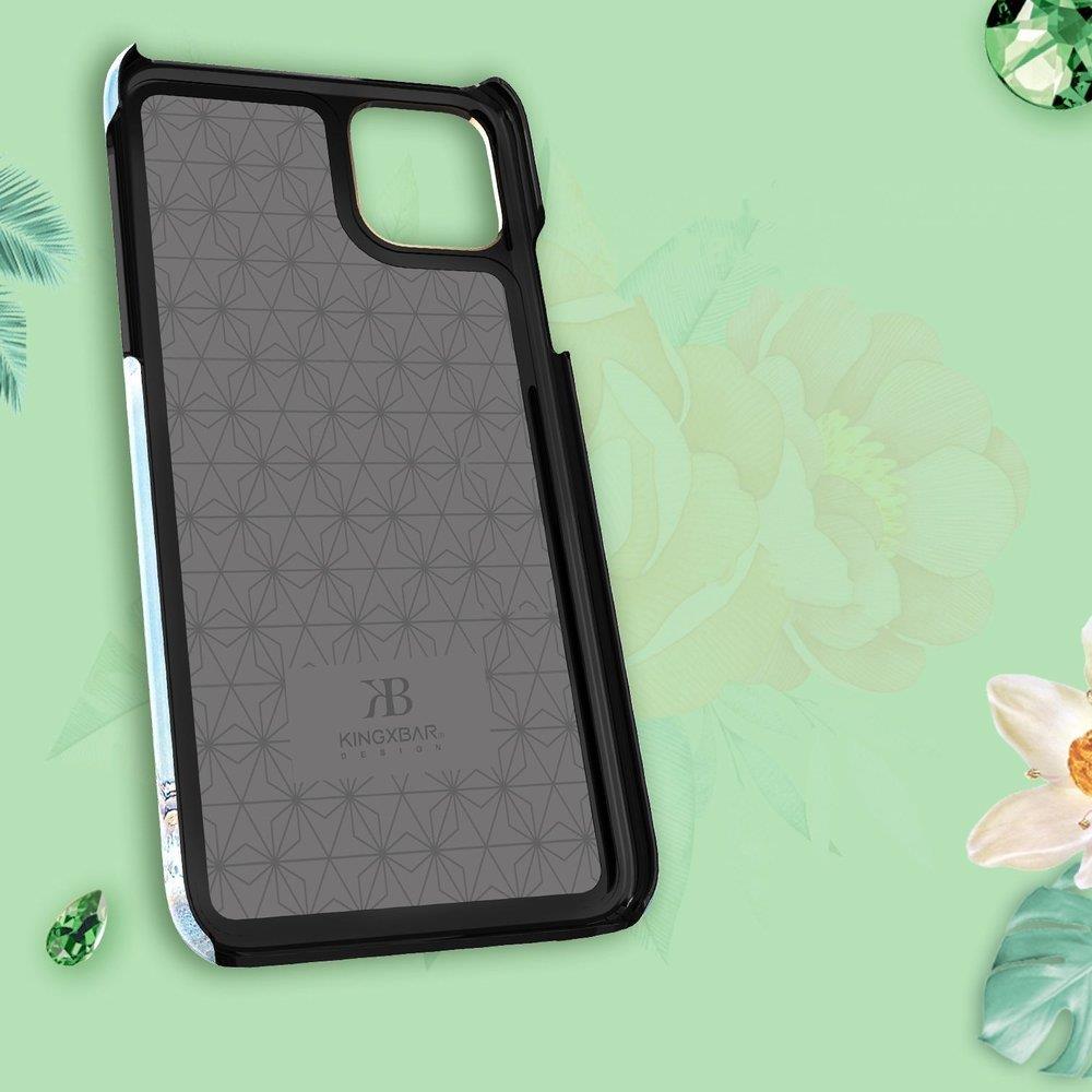 Pokrowiec Kingxbar Blossom z krysztaami Swarovskiego wzr Gardenia Apple iPhone 11 Pro Max / 11