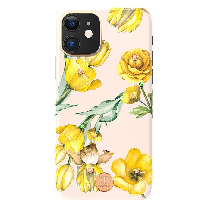 Pokrowiec Kingxbar Blossom z krysztaami Swarovskiego wzr Jasmine Apple iPhone 11