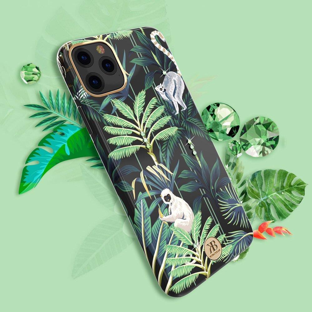 Pokrowiec Kingxbar Blossom z krysztaami Swarovskiego wzr Jasmine Apple iPhone 11 Pro / 10