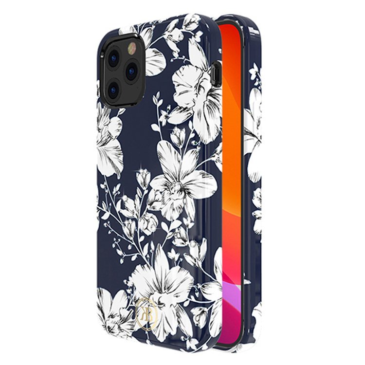 Pokrowiec Kingxbar Blossom z krysztaami Swarovskiego wzr Lily Apple iPhone 12 / 2