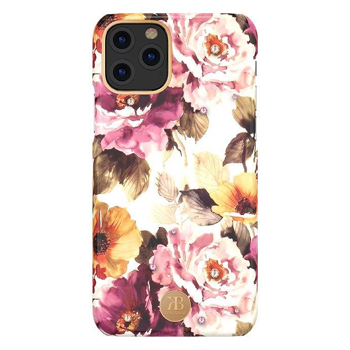 Pokrowiec Kingxbar Blossom z krysztaami Swarovskiego wzr Peony Apple iPhone 11 Pro