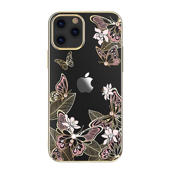 Pokrowiec Kingxbar Butterfly Series z krysztaami Swarovskiego rowy Apple iPhone 12