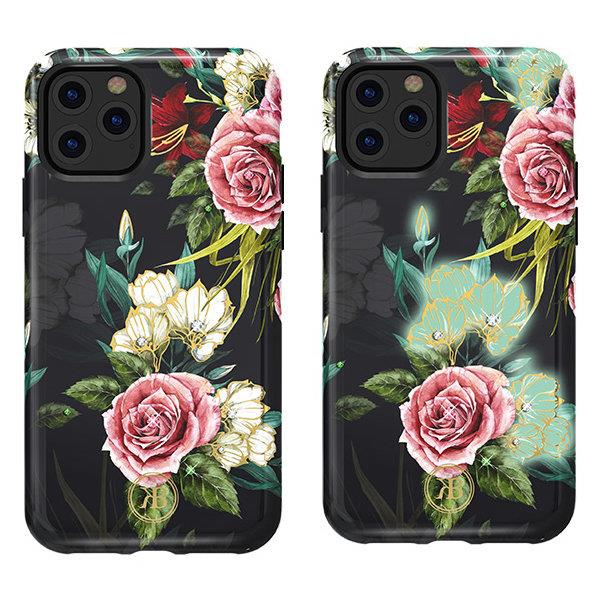 Pokrowiec Kingxbar Forest z krysztaami Swarovskiego wzr Leaf Apple iPhone 11 Pro Max