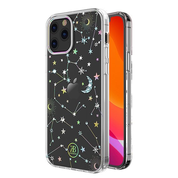 Pokrowiec Kingxbar Lucky Series z krysztaami Swarovskiego wzr Zodiac Apple iPhone 12 Pro / 2