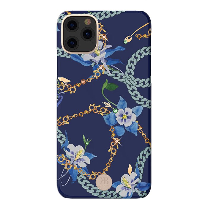 Pokrowiec Kingxbar Luxury Series z krysztaami Swarovskiego niebieski Apple iPhone 11 Pro