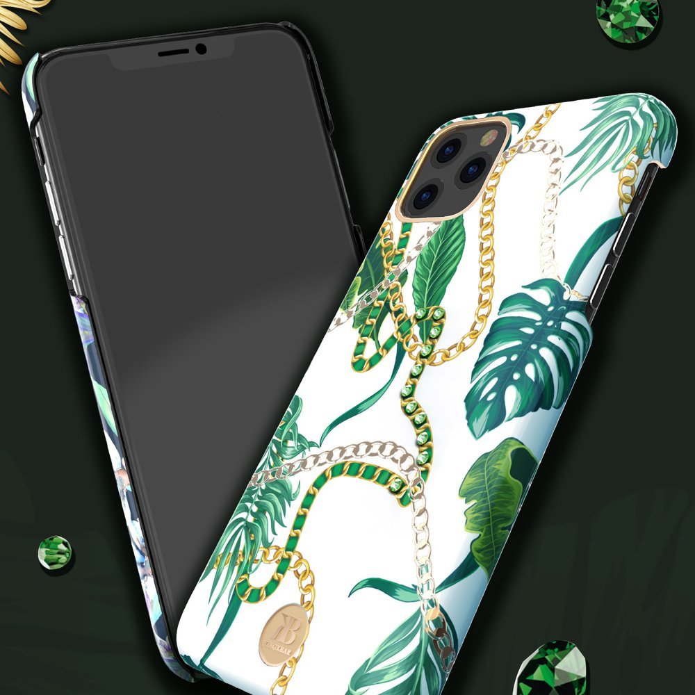 Pokrowiec Kingxbar Luxury Series z krysztaami Swarovskiego niebieski Apple iPhone 11 Pro / 7