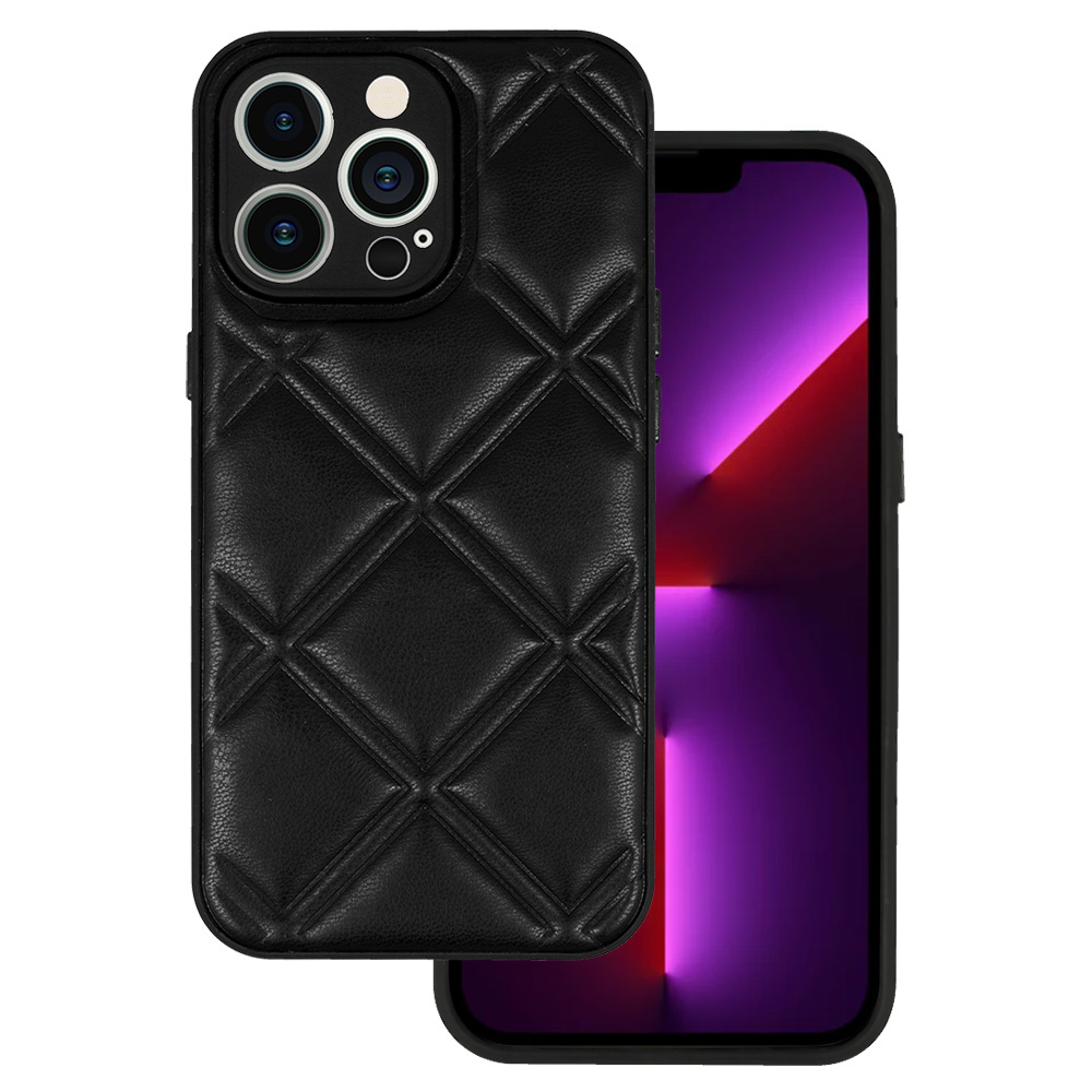 Pokrowiec Leather 3D Case wzr 3 czarny Apple iPhone 11