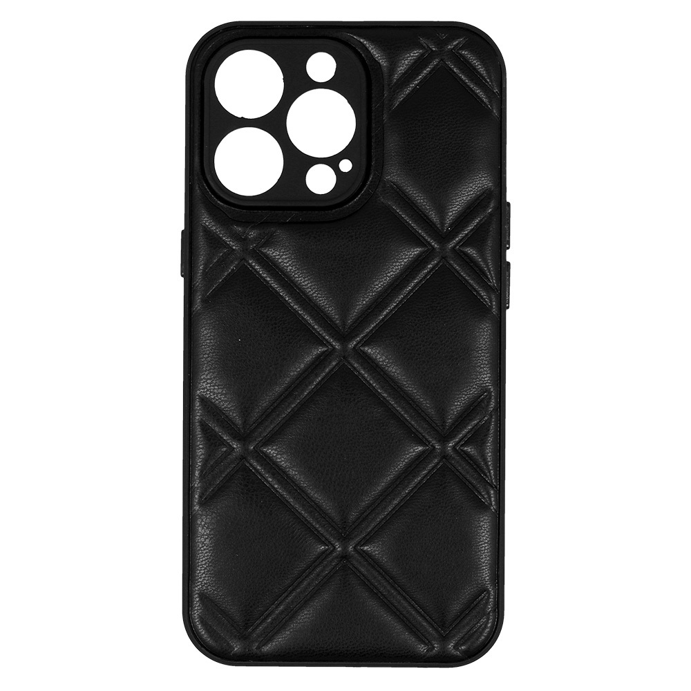 Pokrowiec Leather 3D Case wzr 3 czarny Apple iPhone 14 Pro Max / 4