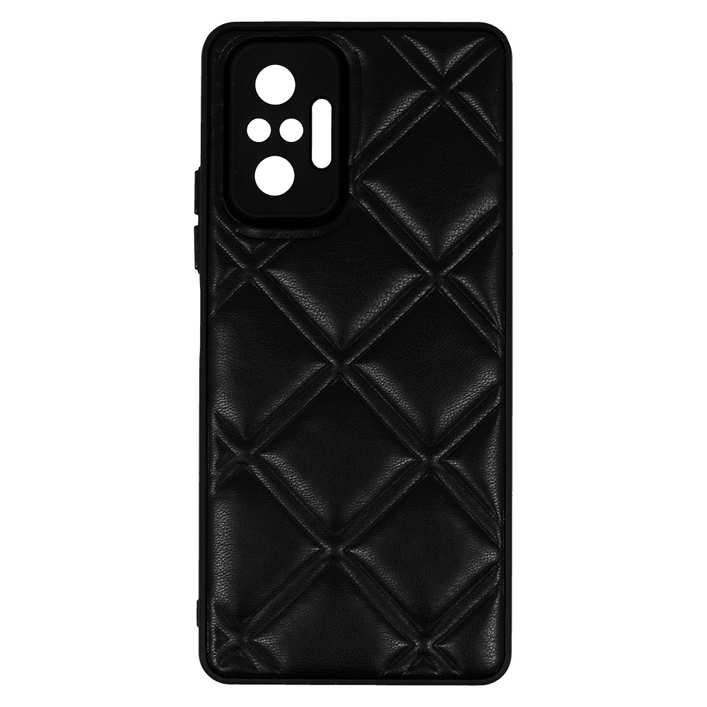 Pokrowiec Leather 3D Case wzr 3 czarny Xiaomi Redmi Note 10 Pro Max / 4