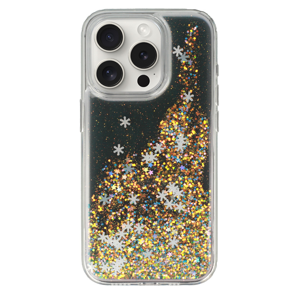 Pokrowiec Liavec Snowflake Series Case czarny Apple iPhone 15 Pro / 3