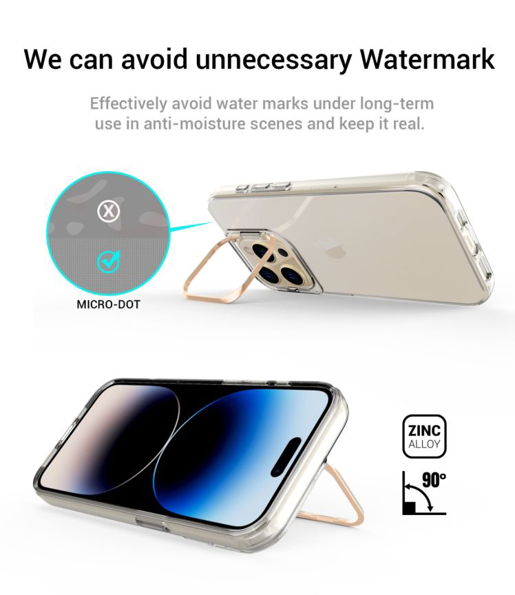 Pokrowiec Liavec Transparent TPU Case zoty Apple iPhone 15 Pro / 5