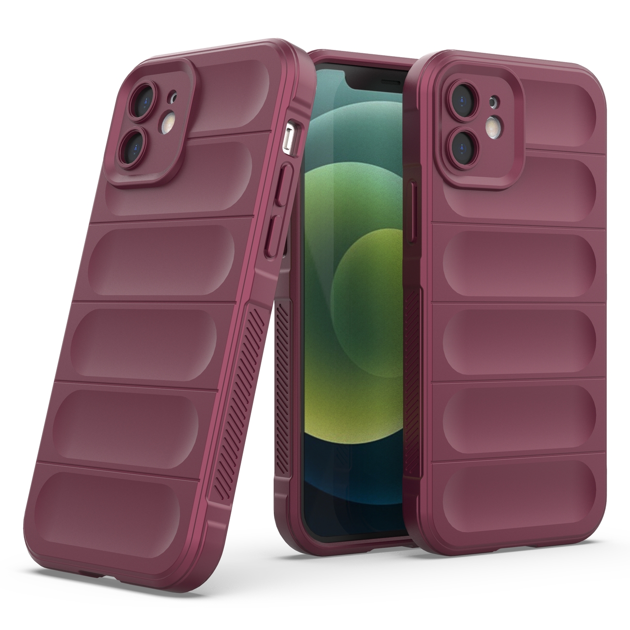 Pokrowiec Magic Shield Case burgundowy Apple iPhone 12 / 2