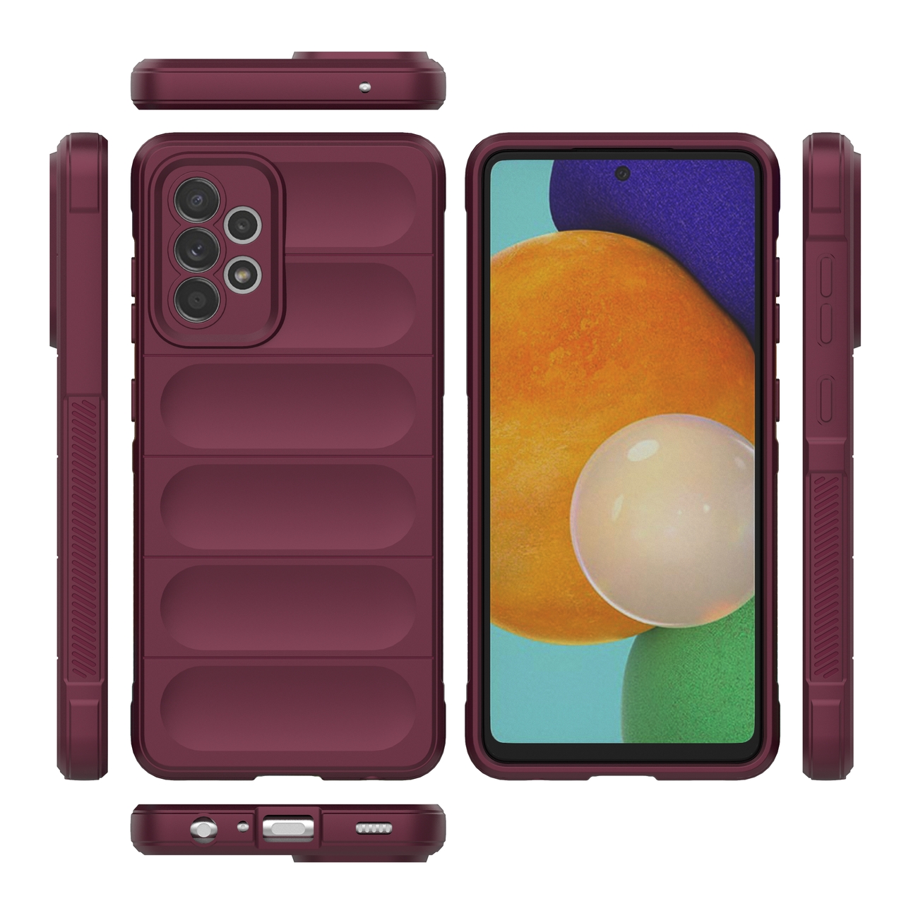 Pokrowiec Magic Shield Case burgundowy Samsung A52 5G / 6