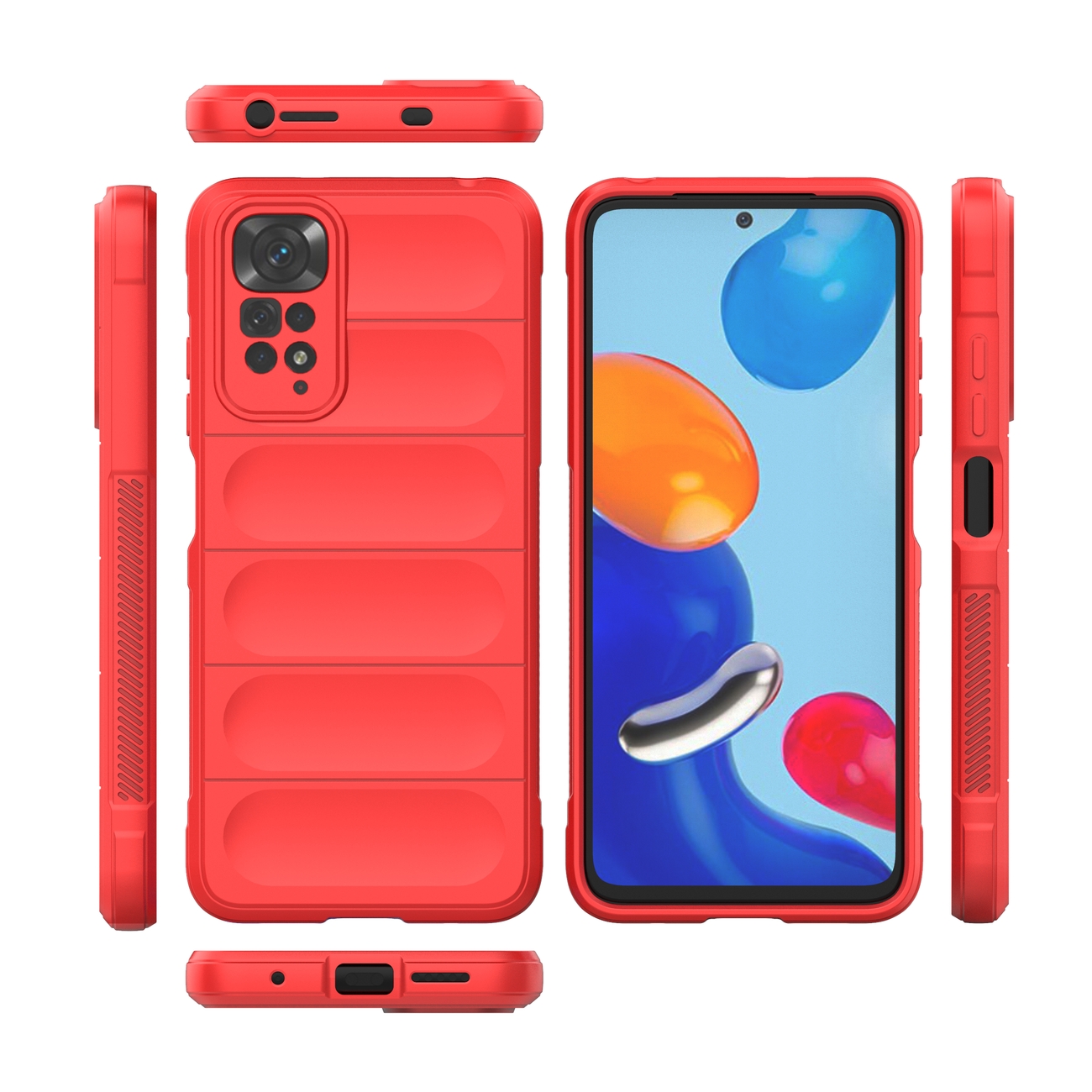 Pokrowiec Magic Shield Case czerwony Xiaomi Redmi Note 11 / 6