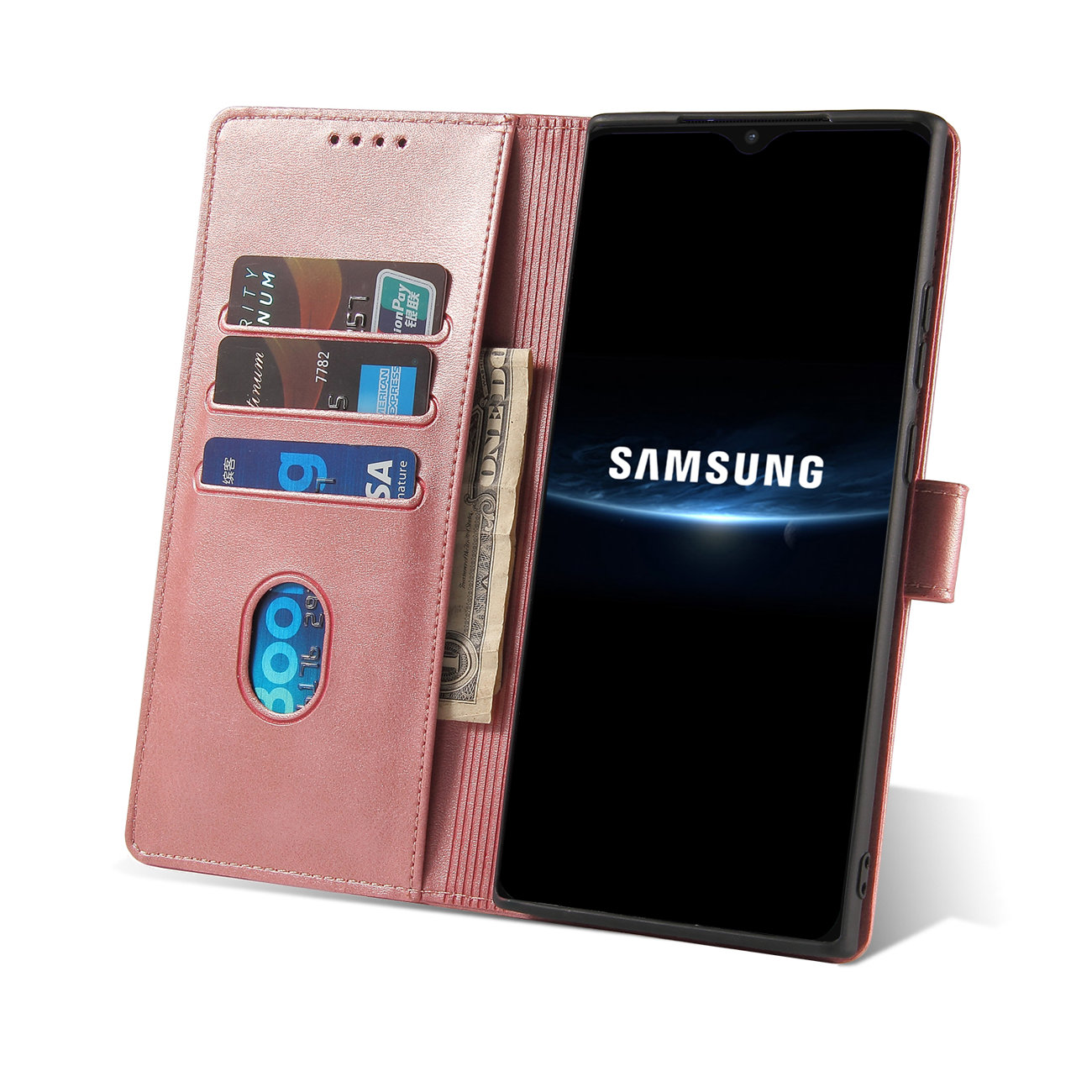 Pokrowiec Magnet Fancy Case rowy Samsung Galaxy A22 5G / 4