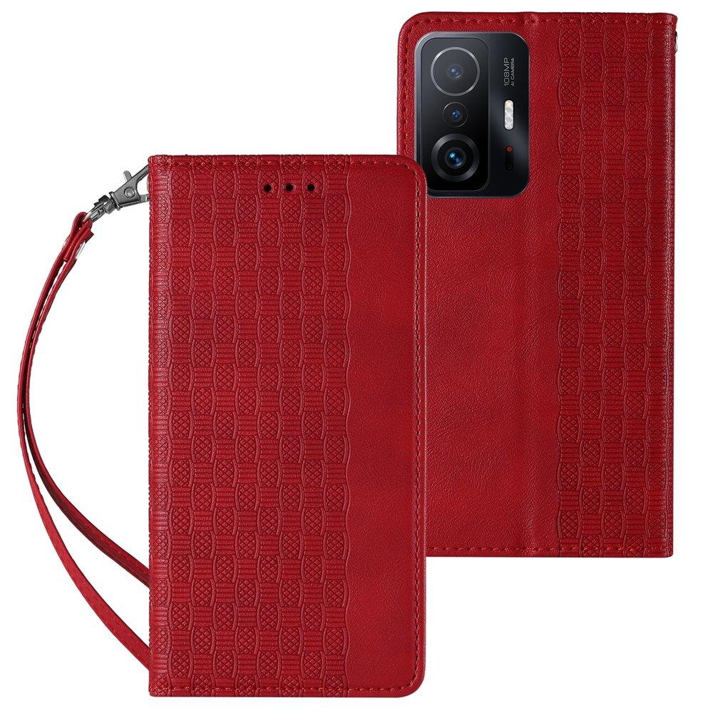 Pokrowiec Magnet Strap Case czerwony Xiaomi Redmi Note 11 Pro