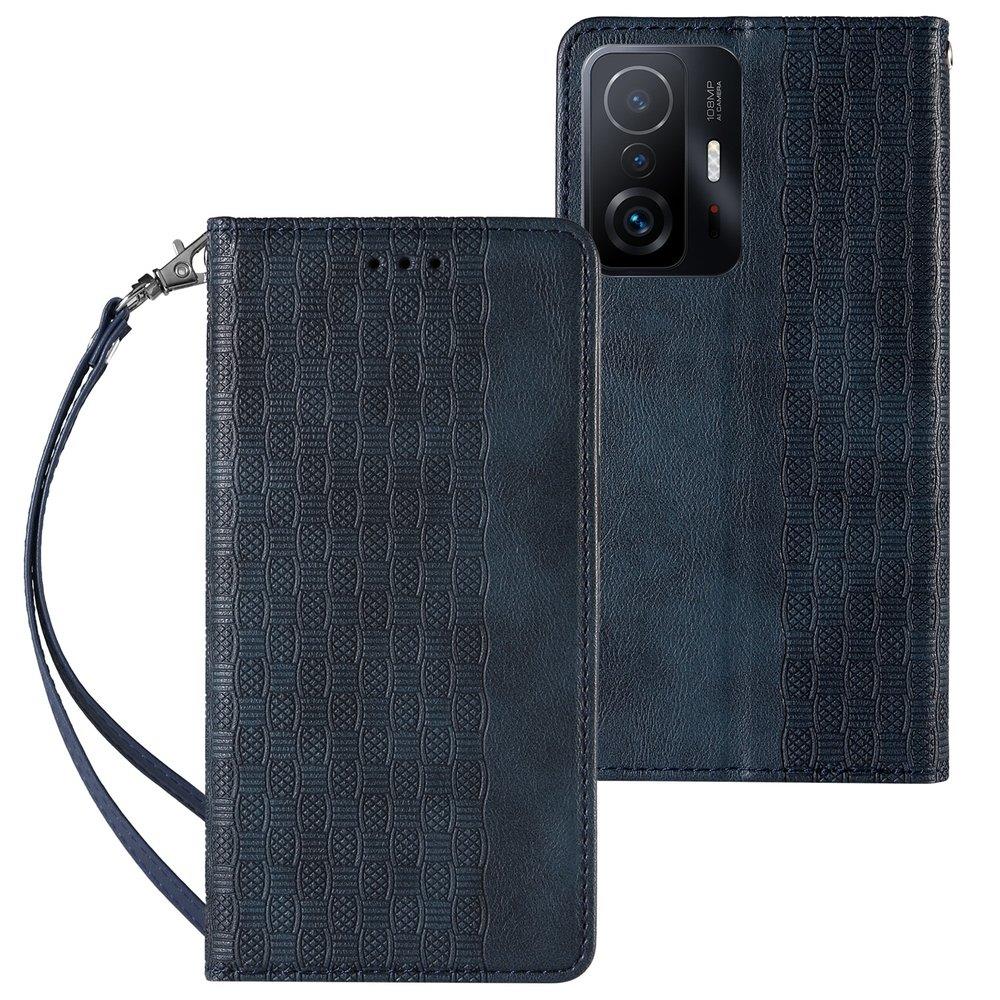 Pokrowiec Magnet Strap Case niebieski Xiaomi Redmi Note 11 Pro