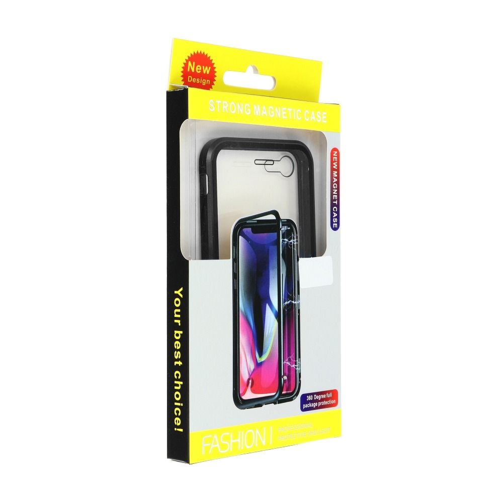 Pokrowiec Magnetic Case 360 czarny Apple iPhone 12 / 9