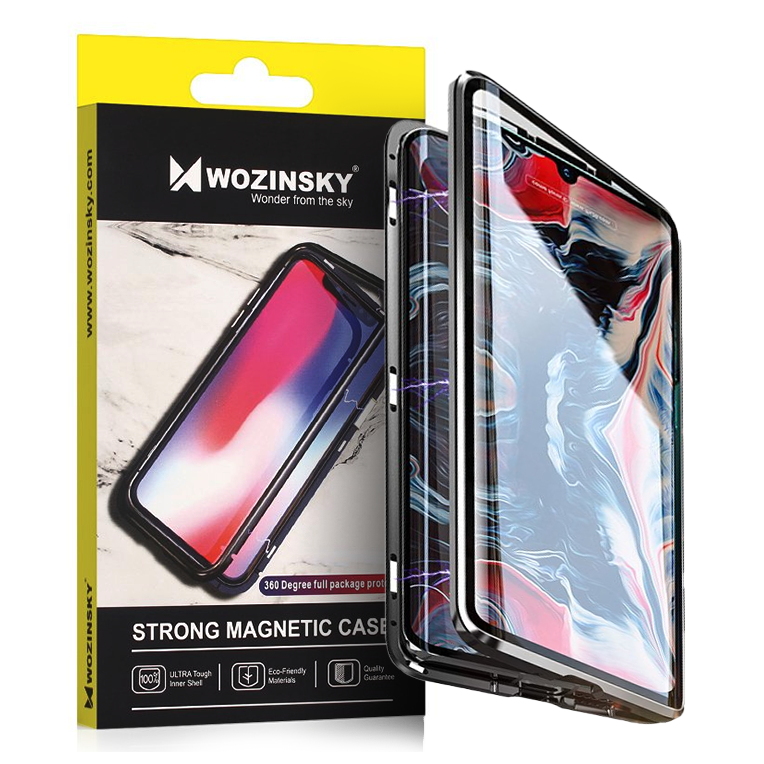 Pokrowiec Magnetic Case 360 czarny Xiaomi Redmi Note 8T