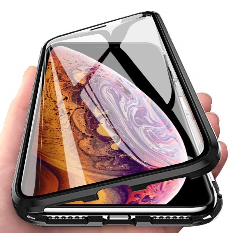 Pokrowiec Magnetic Case 360 przeroczysty Apple iPhone XS / 2