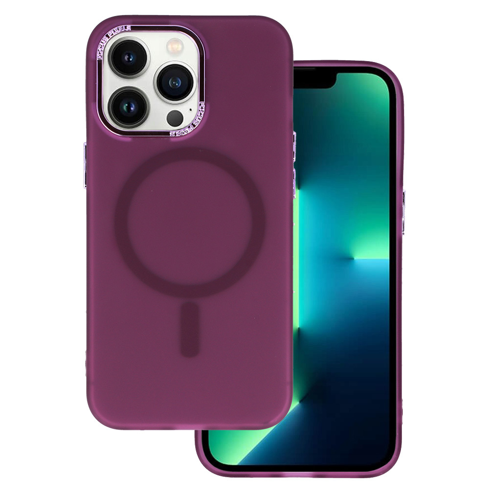 Pokrowiec Magnetic Frosted Case fioletowy Apple iPhone 12 Pro