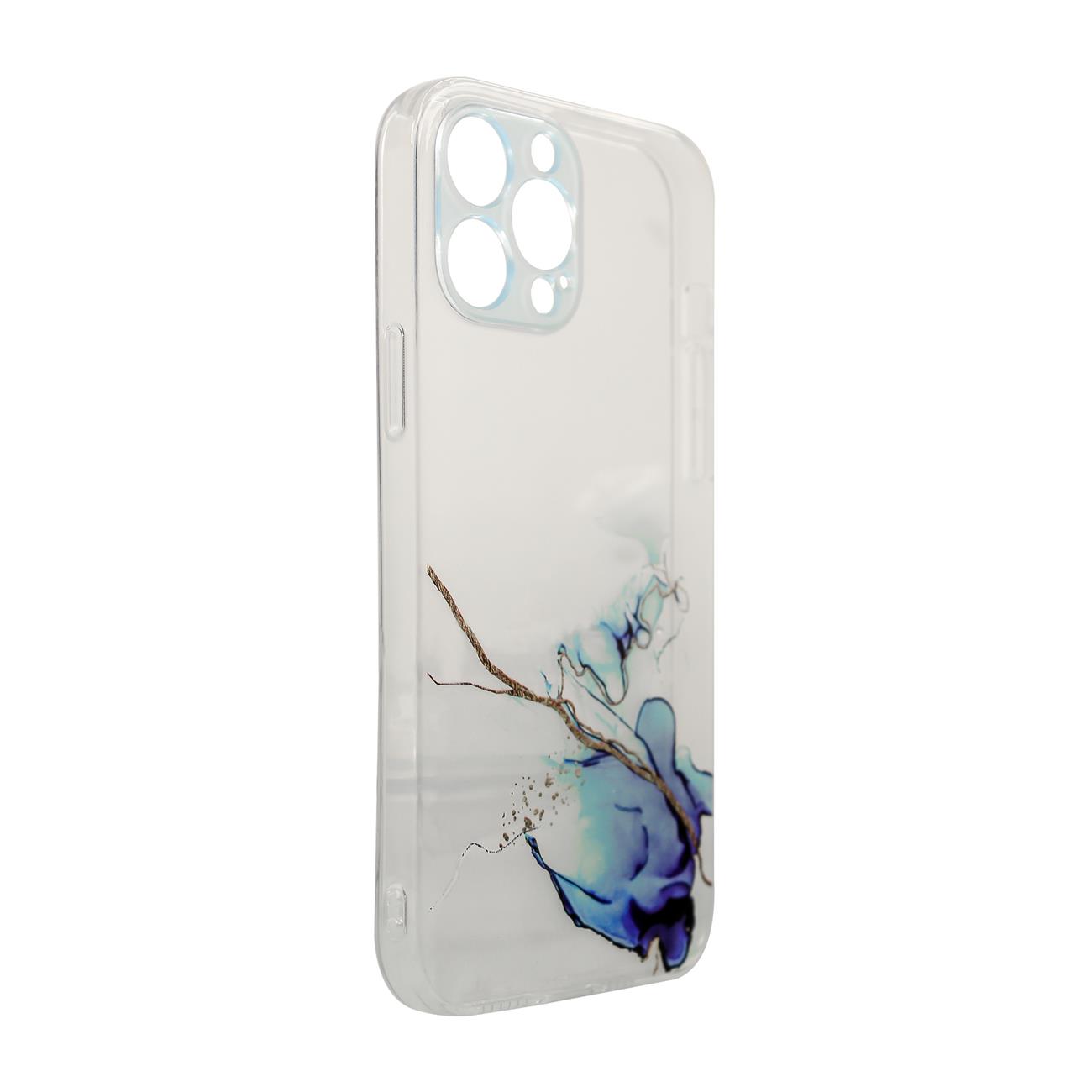 Pokrowiec Marble Case niebieski Samsung Galaxy A52S 5G / 2