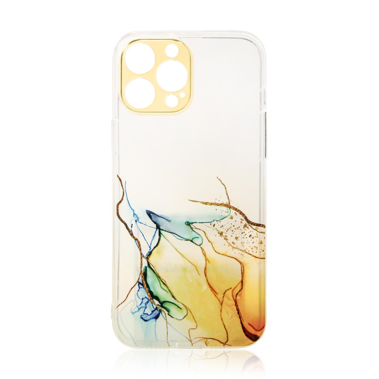 Pokrowiec Marble Case pomaraczowy Samsung A52 5G