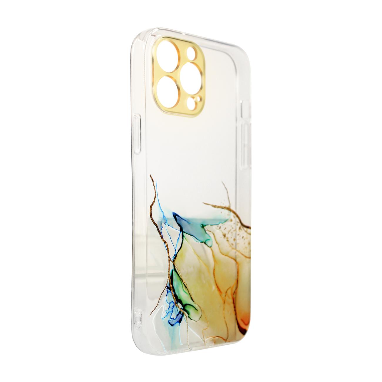 Pokrowiec Marble Case pomaraczowy Samsung Galaxy A52S 5G / 2