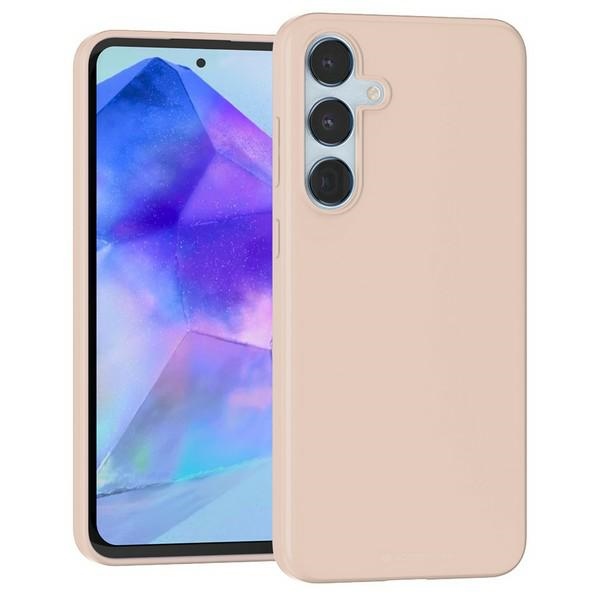 Pokrowiec Mercury Soft jasnorowy Samsung Galaxy A55